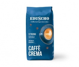 Káva, pražená, zrnková, 1000 g, EDUSCHO "Caffe Crema Strong"