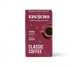 Káva, pražená, mletá, 250 g, EDUSCHO "Classic Strong"