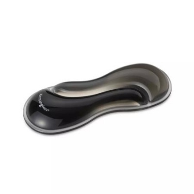 Opierka zápästia k myši/trackball, gélová, KENSINGTON "Slim DuoGel", čierno-sivá