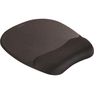 Podložka pod myš, penová výplň, FELLOWES "Memory Foam", čierna