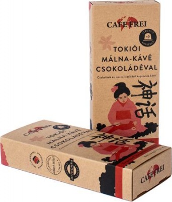 Kávové kapsule, kompatibilné s Nespresso®, 9 ks, CAFE FREI "Tokijská čokoládová malina"