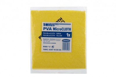 Čistiaca utierka, univerzálna, 40x34 cm, BONUS "MicroCLOTH", žltá