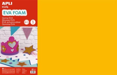 Moosguma, 400x600 mm, APLI Kids "Eva Sheets", oranžová