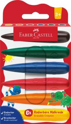 Voskovky, sada, FABER-CASTELL, 6 rôznych farieb