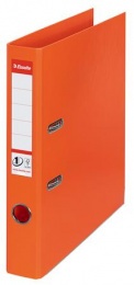 Pákový šanón, 50 mm, A4, PP/PP, s ochranným spodným kovaním, ESSELTE "Standard", oranžový