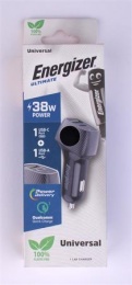 Nabíjačka do auta, 1xUSB-A/1xUSB-C, 38W/4A, ENERGIZER