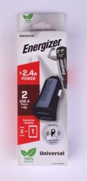 Nabíjačka do auta, 2xUSB-A, 12W/2,4A, ENERGIZER
