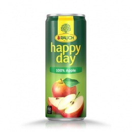 Džús, 100%, 0,33 l, RAUCH "Happy day", jablko