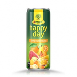 Džús, 100%, 0,33 l, RAUCH "Happy day", Multivitamin