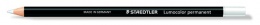 Farebná ceruzka, valcovitý tvar, na všetky povrchy, vodovzdorná (glasochrom) STAEDTLER "Lumocolor 108", biela