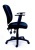 Kancelárska stolička, čalúnená, čierny podstavec, MaYAH "Active"