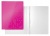 Rýchloviazač, laminovaný kartón, A4, LEITZ "Wow", ružová