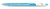 Gélové pero, 0,35 mm, stláčací mechanizmus, telo pera v rôznych farbách, FLEXOFFICE "Trendee", modrá