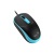 Myš, drôtová, optická, normálna veľkosť, USB, GENIUS "DX-123", čierna-modrá