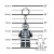 Kľúčenka, s LED svetlom, LEGO "Skeleton Guy"