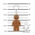 Kľúčenka, s LED svetlom, LEGO "Gingerbread Man"