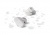 Slúchadlá, TWS bezdrôtové, Bluetooth 5.3, PHILIPS "TAT3509", biele