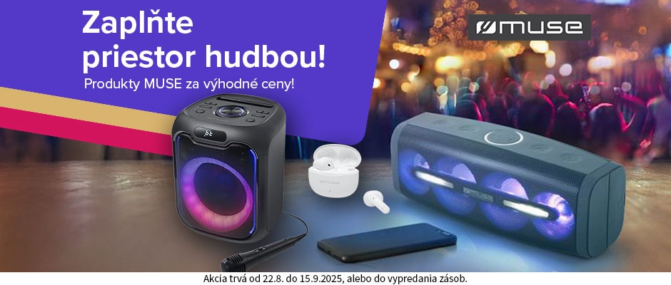 Zaplňte priestor hudbou!