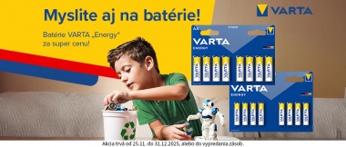 Myslite aj na batérie!
