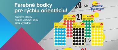 Farebné bodky pre rýchlu orientáciu!